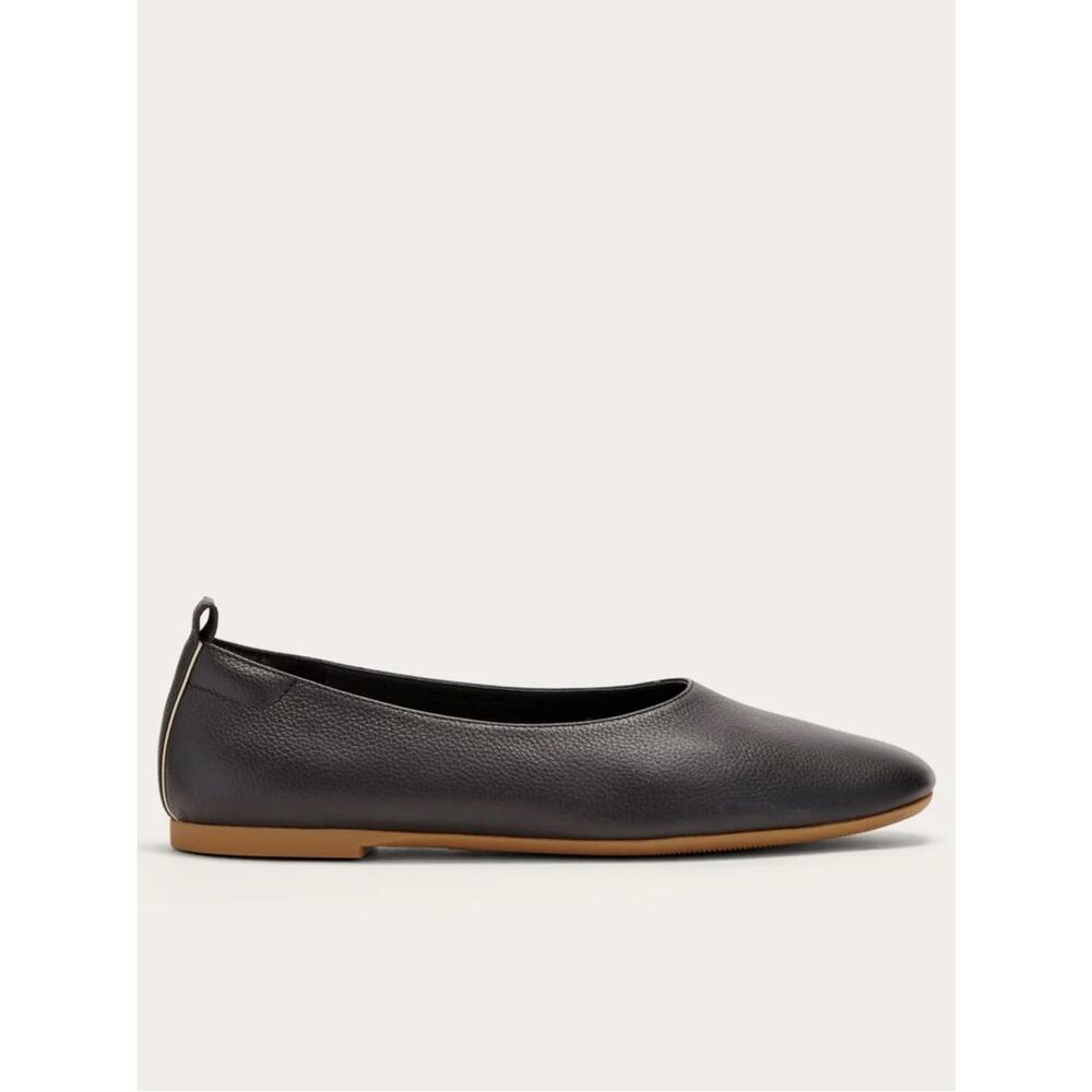 Everlane Day Glove Flat Black Leather Ballet Slip On Size 6.5 Sustainable Chic - Picture 4 of 10